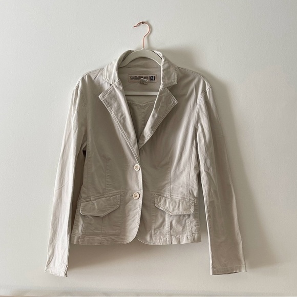 Maurices Vintage Light Beige Blazer Jacket Size Large - Picture 1 of 7